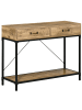 HOMCOM Konsolentisch-100L x 35B x 76,5H cm-Braun+Schwarz