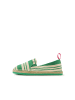 Flip Flop Espadrilles "espadrille*striped" in SmaragdgrÃ¼n