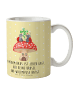 Mr. & Mrs. Panda Kindertasse Marienkäfer Fliegenpilz mit Spruch in Gelb Pastell