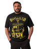 Men Plus Kurzarm T-Shirt in schwarz