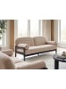 Beliani 2-Sitzer Sofa PILARNE in Beige/Schwarz - (W) 191 x (H) 88 x (L) 84 cm