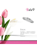 BALIA 333 Weißgold - 8 Karat Damen Ringe 3 Zirkonia weißgold Fingerring 54 (17,2)
