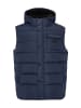 Threadbare Steppweste THB Jacket Hooded Gilet Ritcher in blau-schwarz