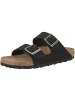 Birkenstock Sandale Arizona SFB Nubukleder Weichbettung schmal in schwarz