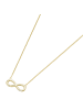 Luigi Merano Collier Mit Infinity Und Brillant in Gold