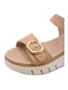 Tamaris Sandalen in Camel/Weiß