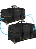 normani Reisetrolley 120-150 L mit Kleidertaschen in Schwarz/Gelb
