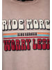 King Kerosin King Kerosin Print T-Shirt Ride More Worry Less in hellbraun