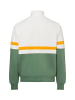 Mustang Sweatjacke Dillon in weiß grün - 0001