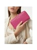 Lazarotti Bologna Leather XL Double Zip-Around Geldbörse RFID Leder 20 cm hot pink