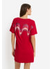 LSCN BY LASCANA Nachthemd in rot bedruckt