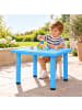 relaxdays Kindertisch in Blau - (B)62 x (H)52 x (T)62 cm