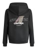 JACK & JONES Junior Kapuzensweatshirt JCOTIER PRINT SWEAT HOOD JNR in black