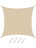 AMANKA Sonnensegel White Sands 500 x 500cm in beige