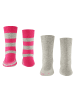 Falke Socken 2er Pack in Grau/Pink