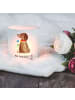 Mr. & Mrs. Panda Deko Windlicht Hund Blume mit Spruch in Transparent