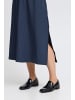 b. young BYMMIDDE LONG SKIRT - LIGHT WOVEN Loose fit in Navy Pinstripe Mix