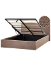 Beliani Doppelbett ORBEY in Braun - (W) 157 x (H) 88 x (L) 212 cm