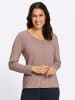 WITT WEIDEN V-Ausschnitt-Pullover in puder