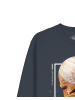 wat? Apparel Sweatshirt Jupiter Planet in India Ink Grey