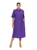 Ulla Popken Hemdblusenkleid in amethyst