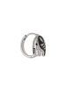 IZIA Women Earrings in Silver Black