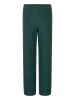 GOLDNER Kurzgröße:  Elegante Palazzohose VERA in Bouclé in smaragd