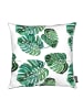 Juniqe Kissen "Monstera Pattern" in Grün & Weiß