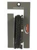 Adeliás Herren Armband – Lederarmband aus Leder 17 cm in schwarz