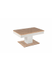 58 aufm Kessel COUCHTISCH höhenverstellbar Cin 90x44x60 Furnier Weiß/Wildeiche Bianco