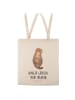 Mr. & Mrs. Panda Tragetasche Otter Muschel mit Spruch in Creme