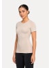SMILODOX T-Shirt Seamless Lyana in Beige