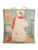 Mr. & Mrs. Panda Tote Bag Einhorn Krankenschwester Design ohne S... in Weiß