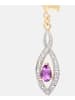 Diamant L'éternel Ohrhänger aus 375 Gelbgold mit Diamant mit Amethyst