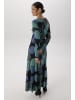 Aniston SELECTED Maxikleid in marine-türkis-schwarz