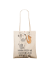 Mr. & Mrs. Panda Shopping Tasche Saxophon Leidenschaft mit Spruch in Creme
