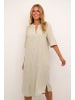 Kaffe Kleid KAmilia Relaxed fit in Chinchilla/Chalk Stripe