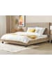 Beliani Doppelbett SALBRIS in /Braun - (W) 192 x (H) 120 x (L) 213 cm