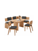 58 aufm Kessel ECKBANKGRUPPE Modern Dani 2 für 7 Personen Massivholz Wildeiche/Braun