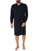 NORMANN Frottee Nachthemd langarm Bündchen - 48527 in marine