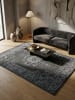 KADIMA DESIGN Teppich Kurzflor Waschbar Orientalisch ALETSCH Strapazierfähig OEKO-TEX in Grau