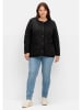 sheego Sweatjacke in schwarz