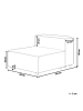 Beliani Sofaelement ARDAL in Braun/Schwarz - (W) 88 x (H) 68 x (L) 120 cm