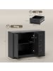 HOMCOM Sideboard in Schwarz 105L x 40B x 76H cm