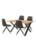 ebuy24 Essgruppe Toulon Eiche 140 x 95 cm