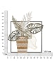 Mauro Ferretti Dekorative 3D-Wand mit mehrfarbiger Metallvase, 54 x 6,4 x 62,9 cm