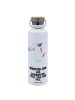 Mr. & Mrs. Panda Thermosflasche Einhorn Party mit Spruch in Weiß