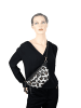 collezione alessandro Umhängetasche " Wild Glam " in schwarz
