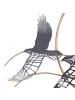Beliani Wandobjekt TELLURIUM Gold/Blau/Schwarz - (W) 92 x (H) 50 x (L) 5 cm Horizontal