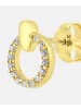 Vanlere Ohrstecker aus 375 Gelbgold mit Zirkonia